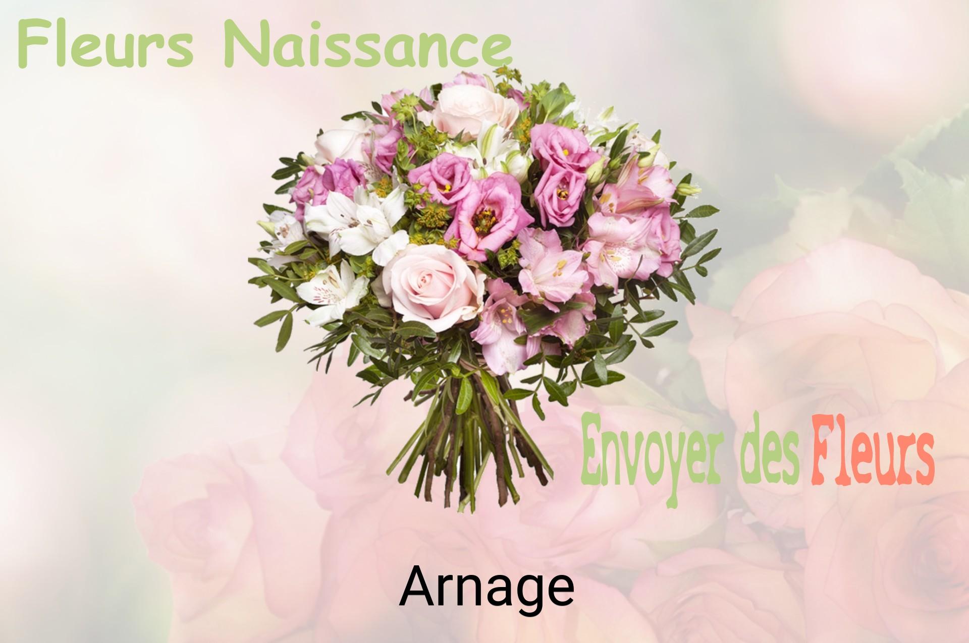 Bouquet de fleurs de naissance livré à Arnage